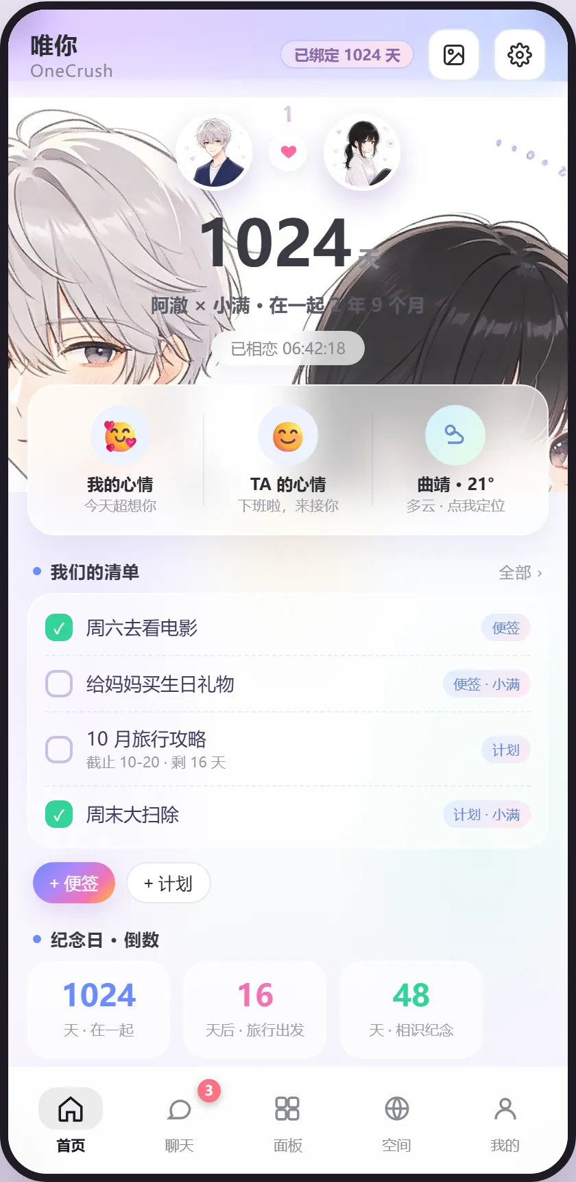 OneCrush 首页